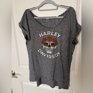 Harley Davidson Wide Neck Tunic - Large